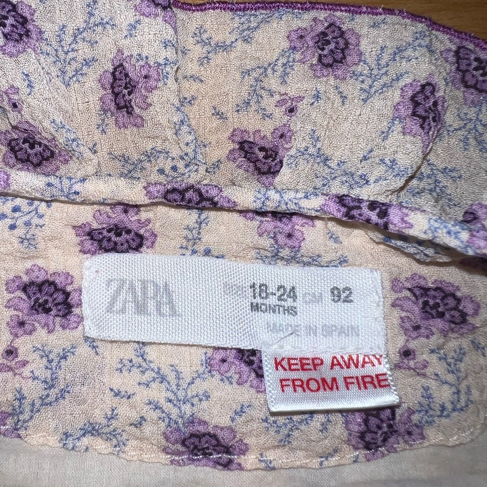 Zara baby girl floral dress